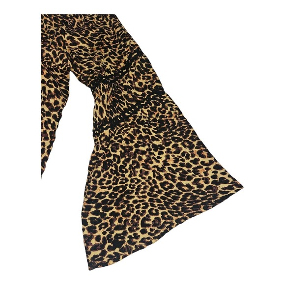 Jessica Simpson NWT Tunic Top 2X Women's Bell Sleeve Rosette Leopard Scarletti - Picture 8 of 8